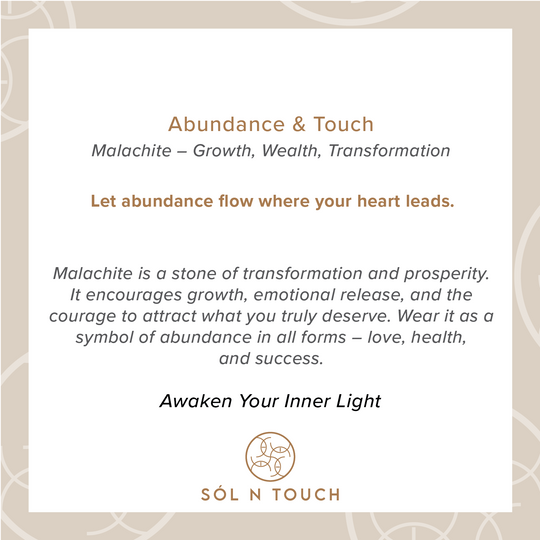 Abundance & Touch – Malachite Necklace