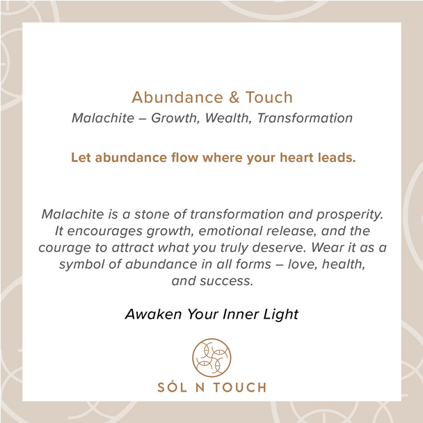Abundance & Touch – Malachite Necklace