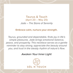 Taurus Zodiac & Touch – Jade Necklace
