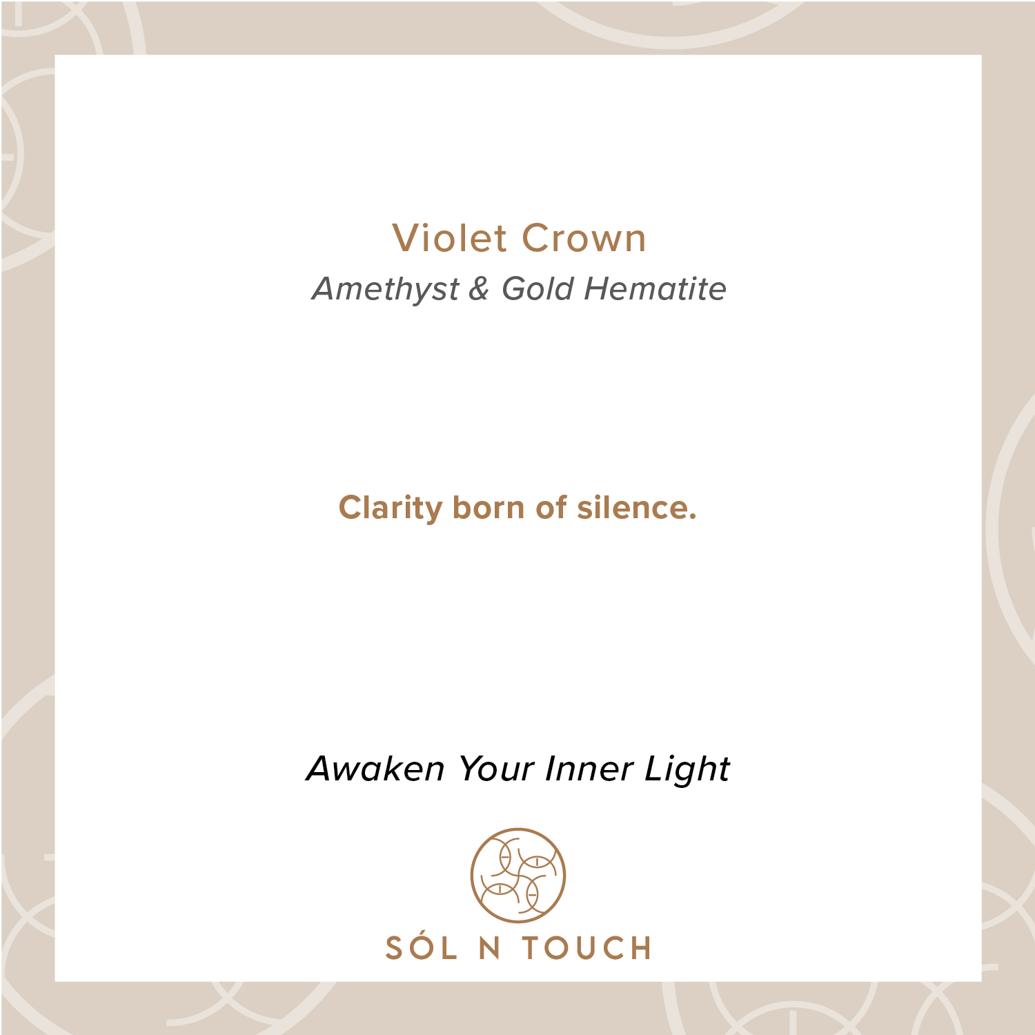 Violet Crown – Sól Signature Necklace