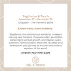 Sagittarius Zodiac & Touch – Turquoise Necklace