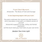 Fresh Start Moment – Amazonite Necklace (Silver Hematite Version)