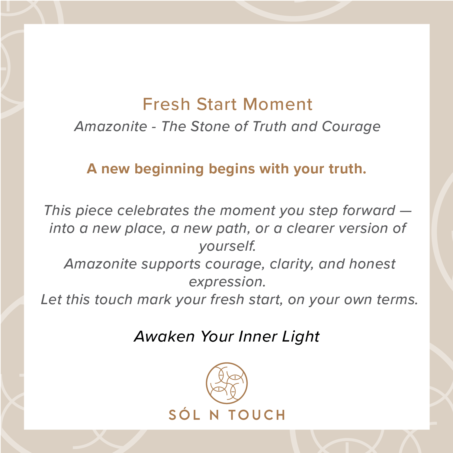 Fresh Start Moment – Amazonite Necklace (Silver Hematite Version)