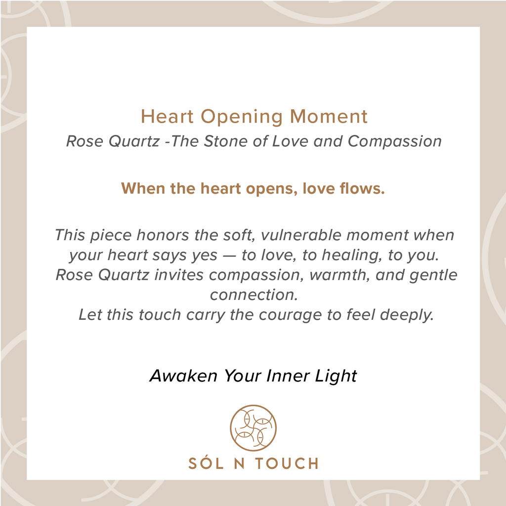 Heart Opening Moment – Rose Quartz Necklace