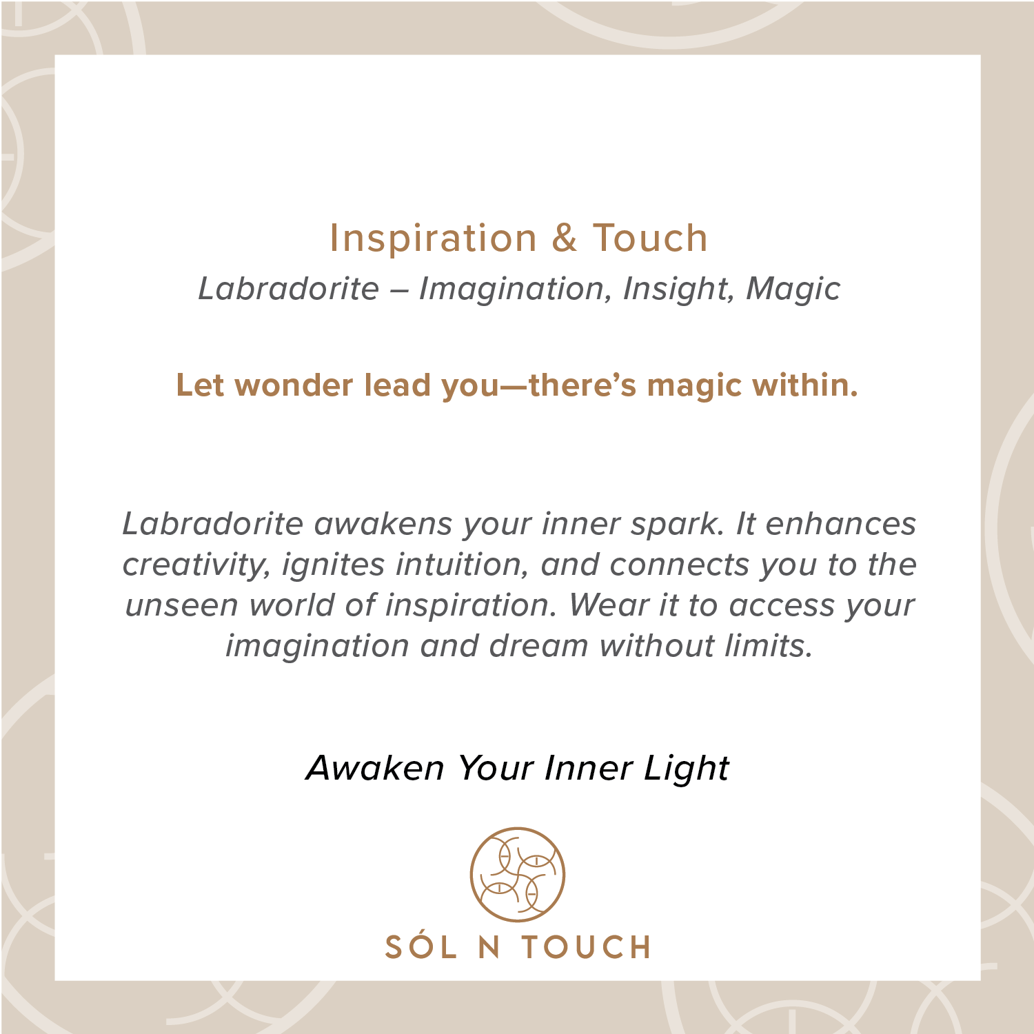 Inspiration & Touch – Labradorite Necklace