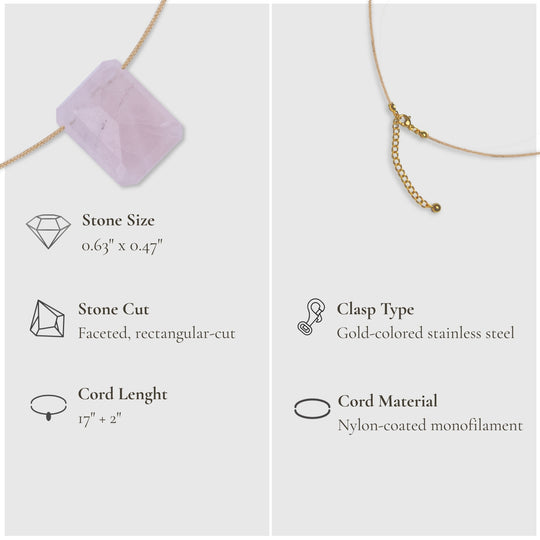 Heart Chakra & Touch – Rose Quartz Necklace