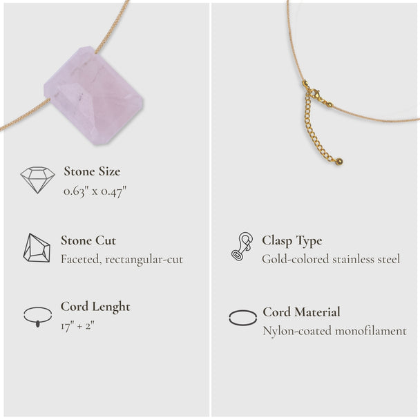 Heart Chakra & Touch – Rose Quartz Necklace