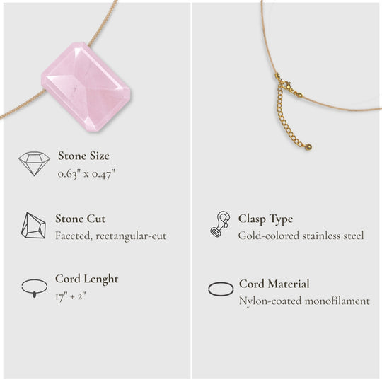 Heart Chakra & Touch – Rose Quartz Necklace