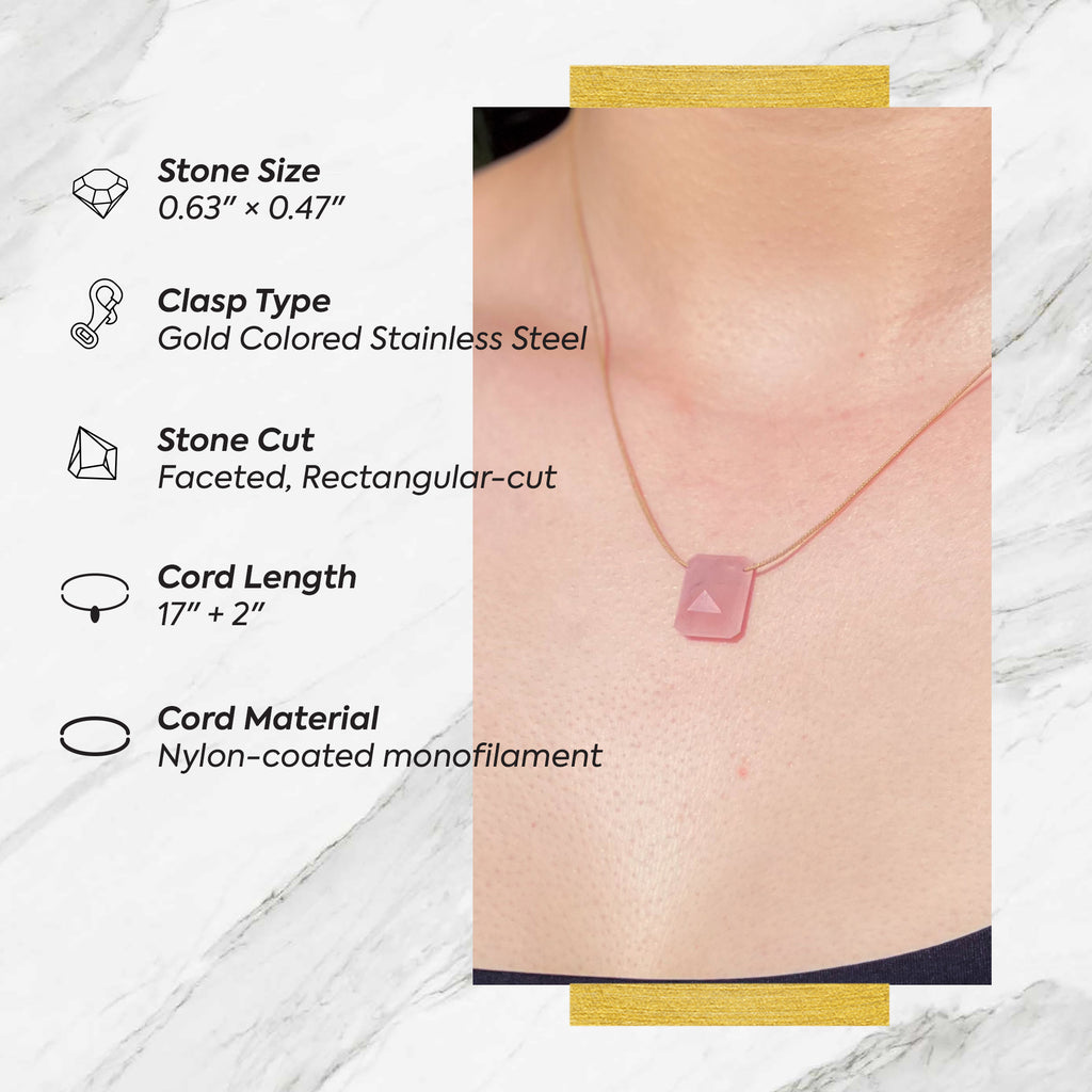 Heart Chakra & Touch – Rose Quartz Necklace