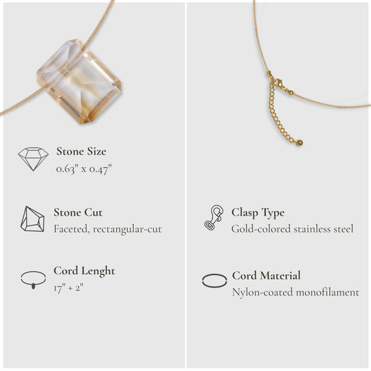 Solar Plexus Chakra & Touch – Citrine Necklace