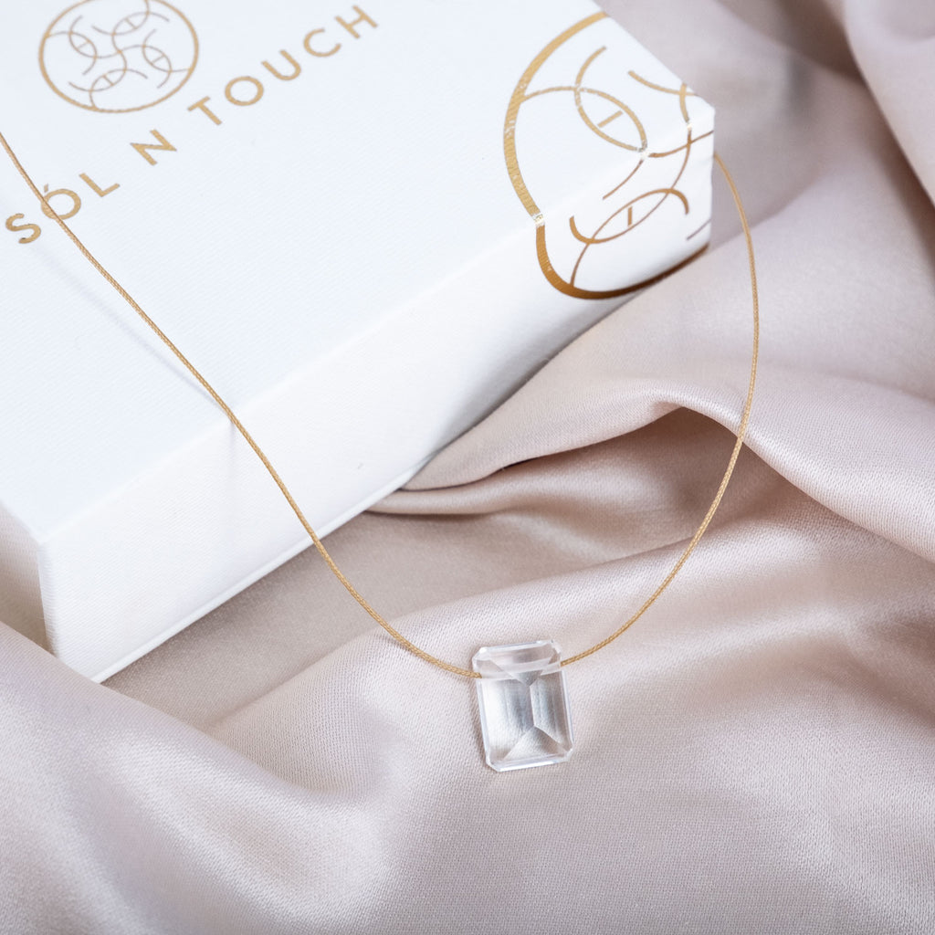Crown Chakra & Touch – Clear Quartz Necklace