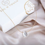 Crown Chakra & Touch – Clear Quartz Necklace