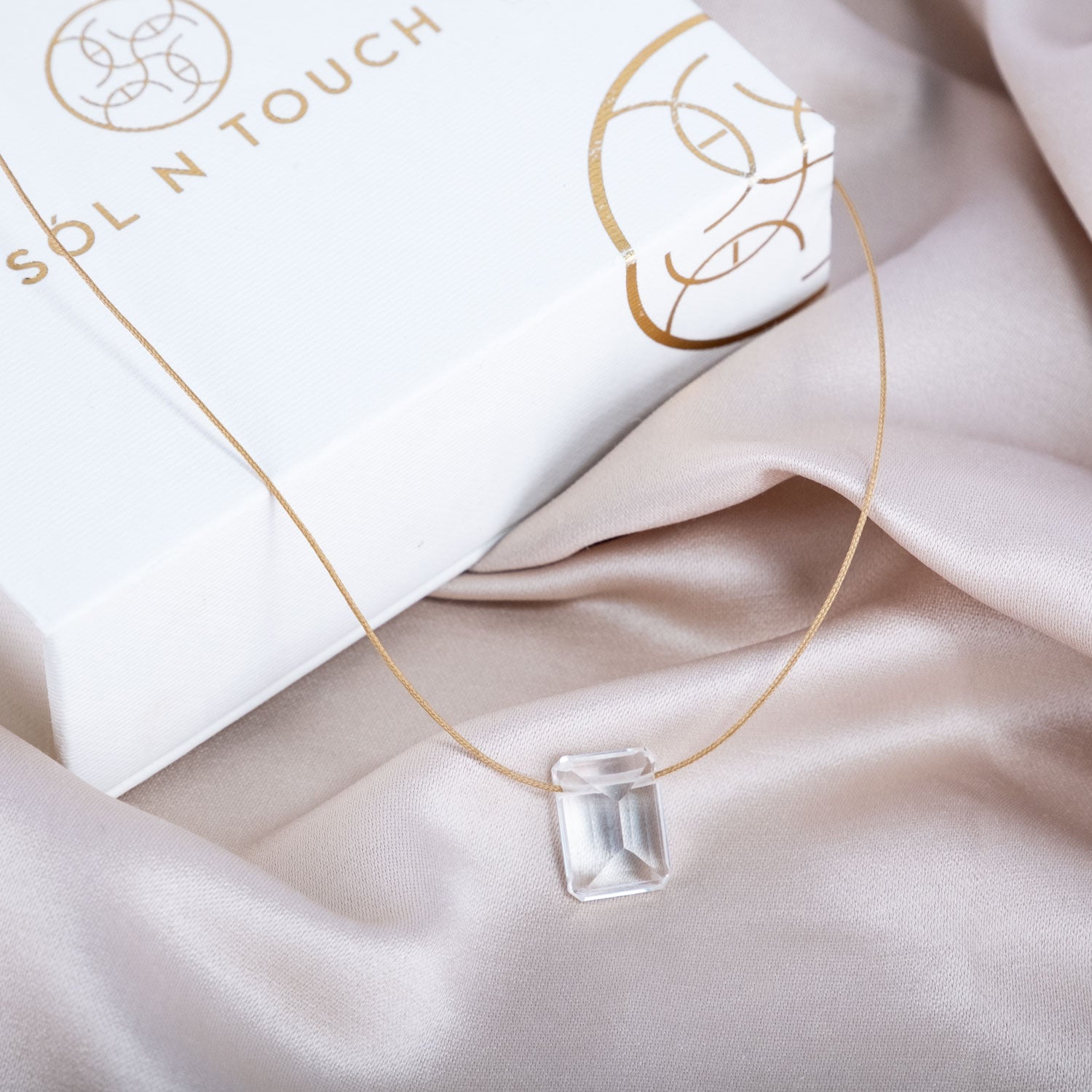 Crown Chakra & Touch – Clear Quartz Necklace