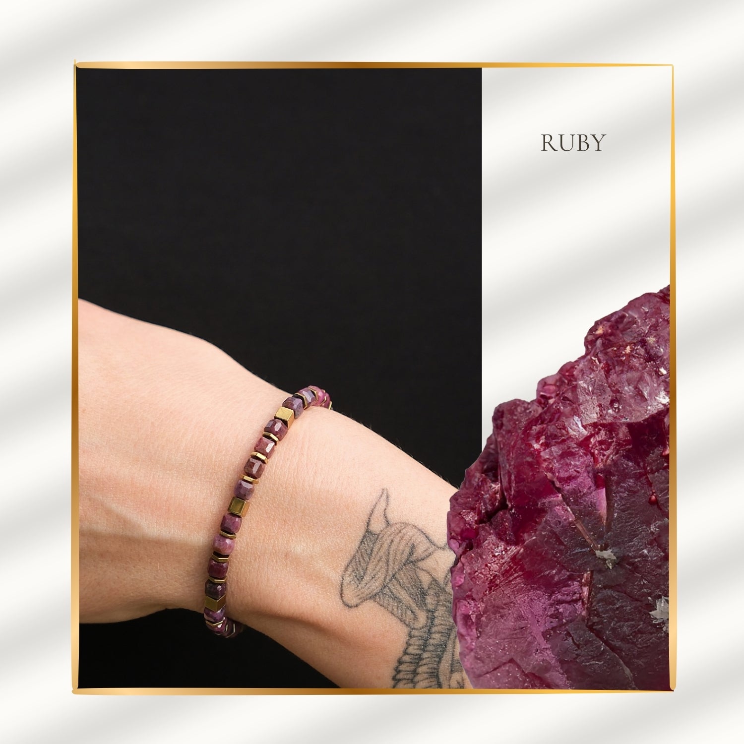 Ruby Flame – Sól Elegance Bracelet