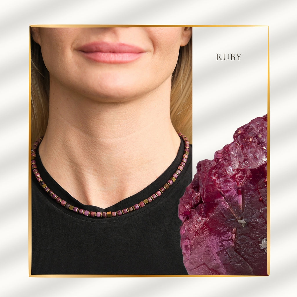 Ruby Flame – Sól Elegance Necklace