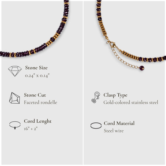 Garnet Grace – Sól Elegance Necklace