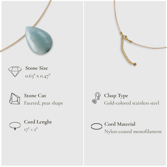 Balance & Touch – Aquamarine Necklace