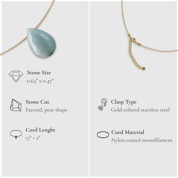 Balance & Touch – Aquamarine Necklace