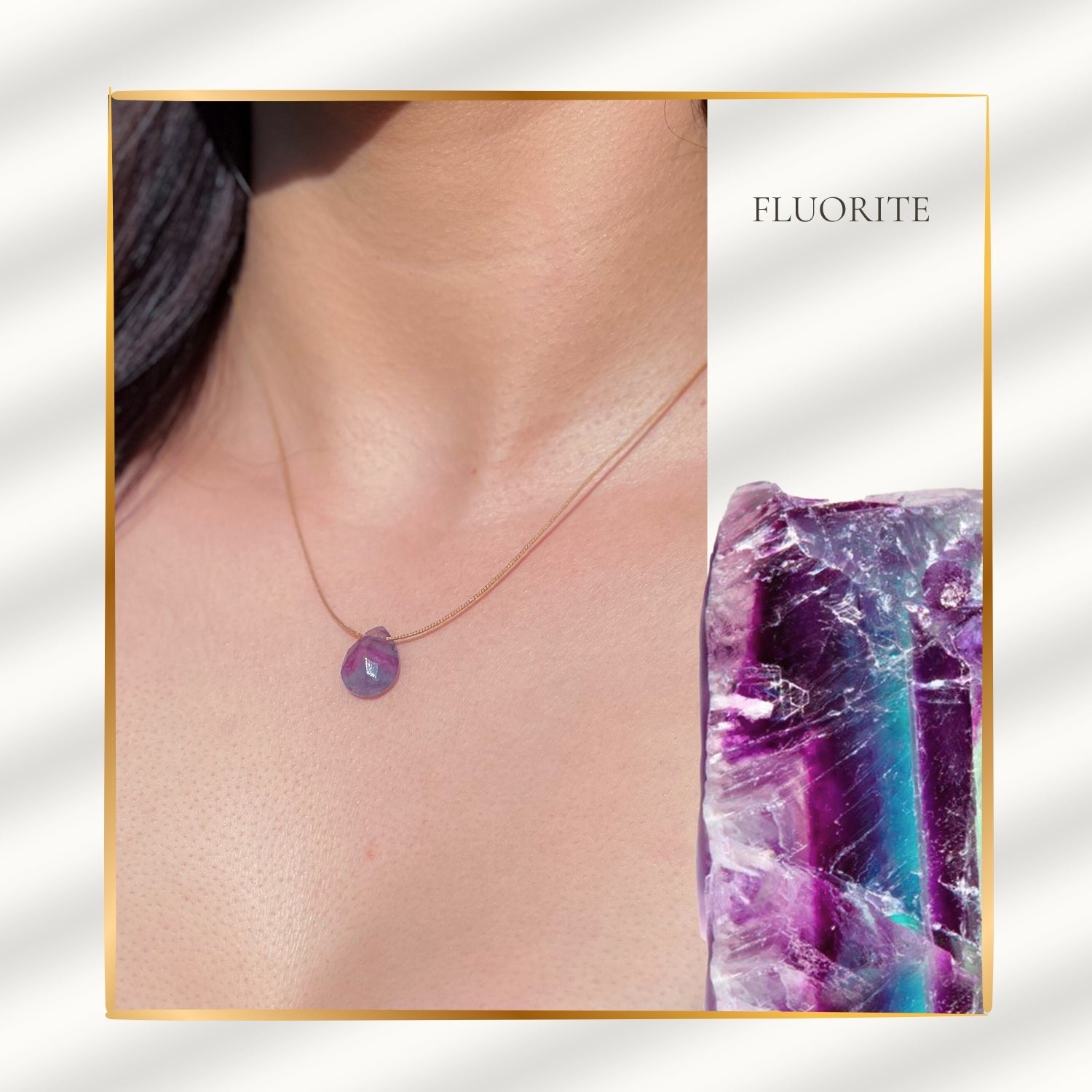 Focus & Touch – Fluorite Necklace