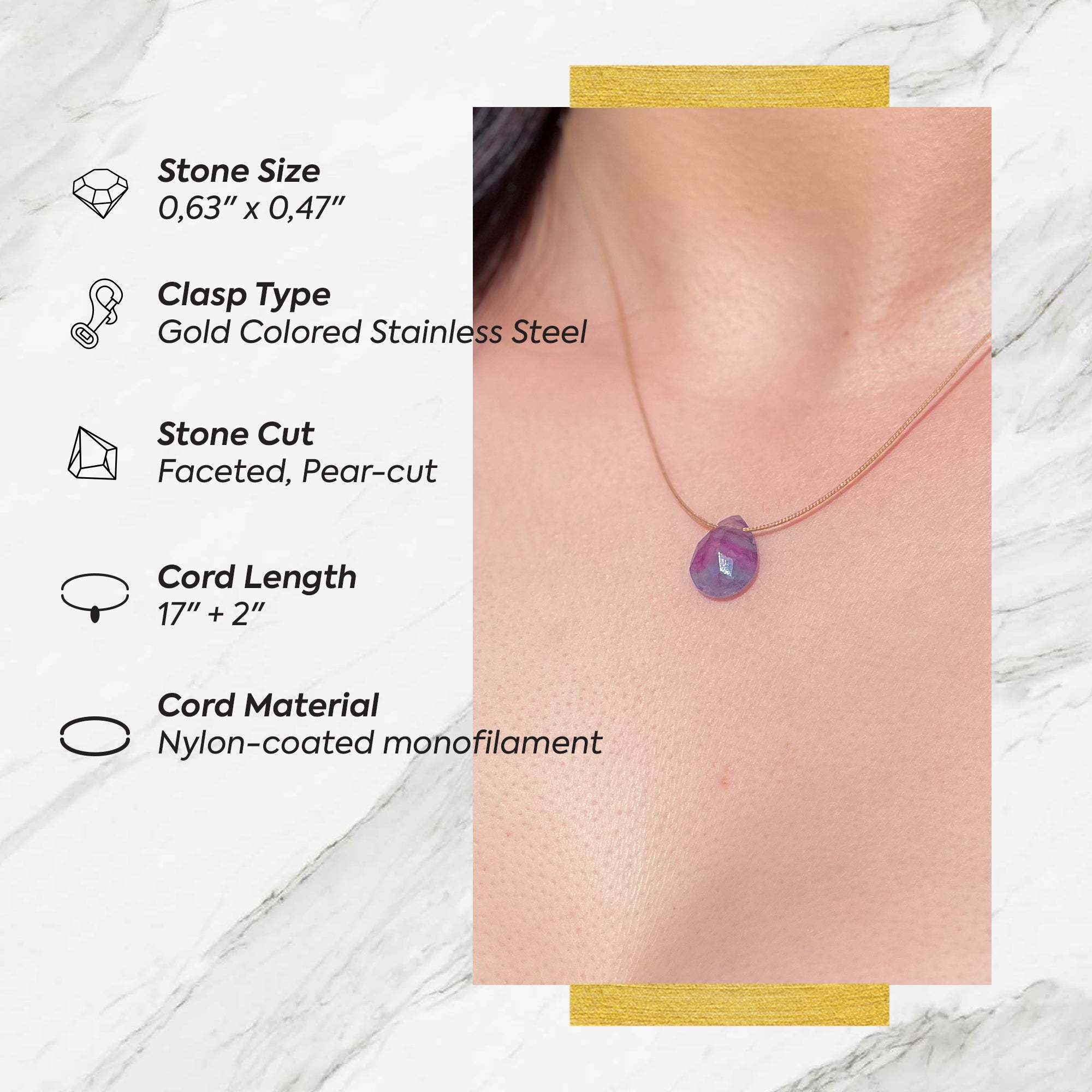 Focus & Touch – Fluorite Necklace