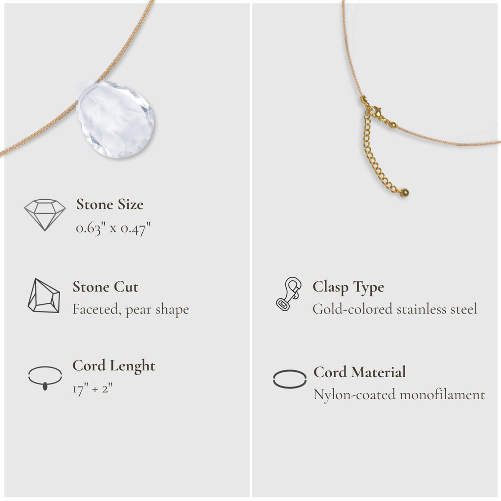 Healing & Touch – Clear Quartz Necklace