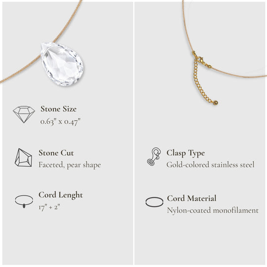 Healing & Touch – Clear Quartz Necklace