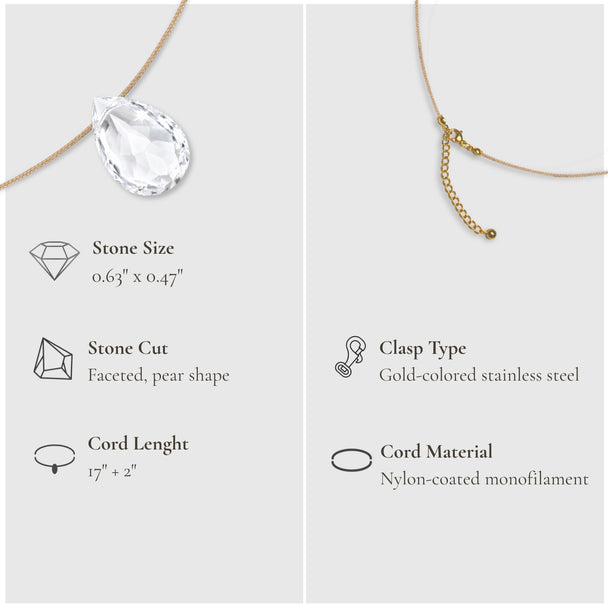 Healing & Touch – Clear Quartz Necklace