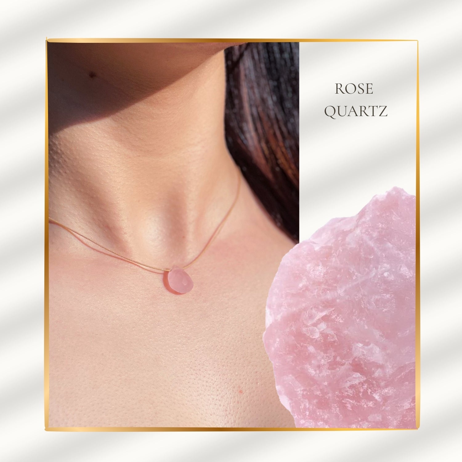 Love & Touch – Rose Quartz Necklace