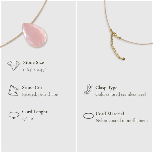 Love & Touch – Rose Quartz Necklace