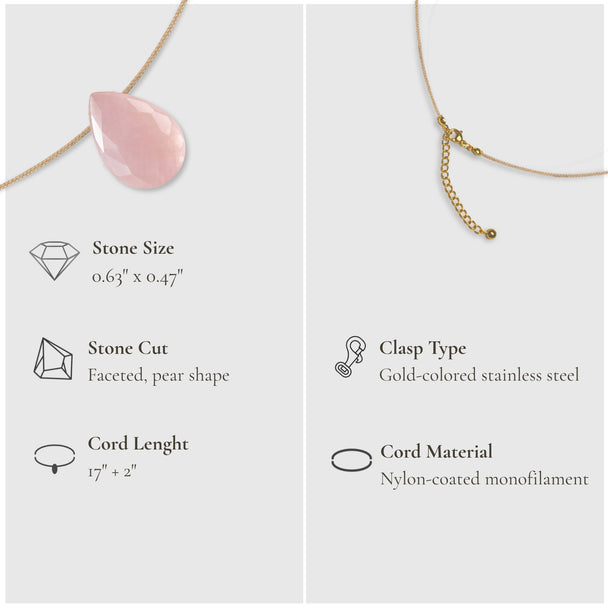 Love & Touch – Rose Quartz Necklace