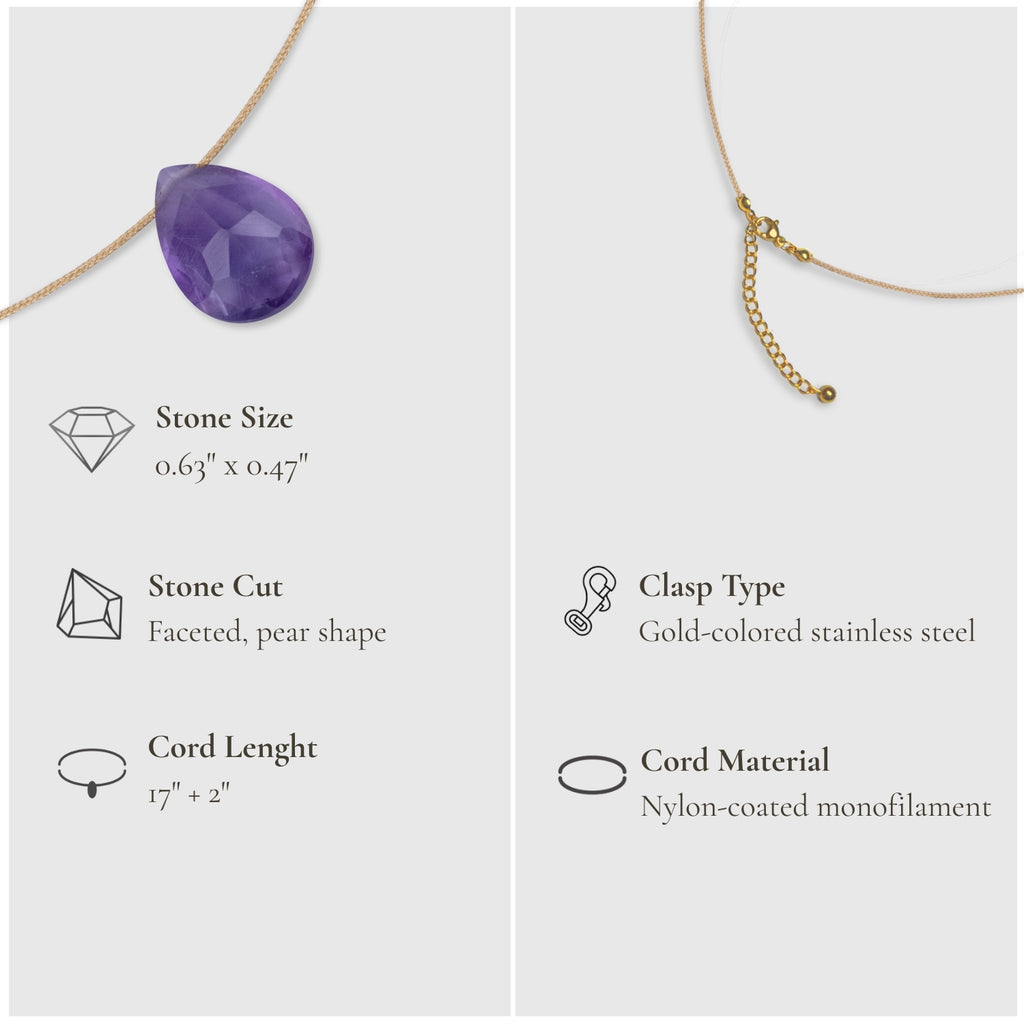 Peace & Touch – Amethyst Necklace