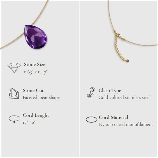 Peace & Touch – Amethyst Necklace