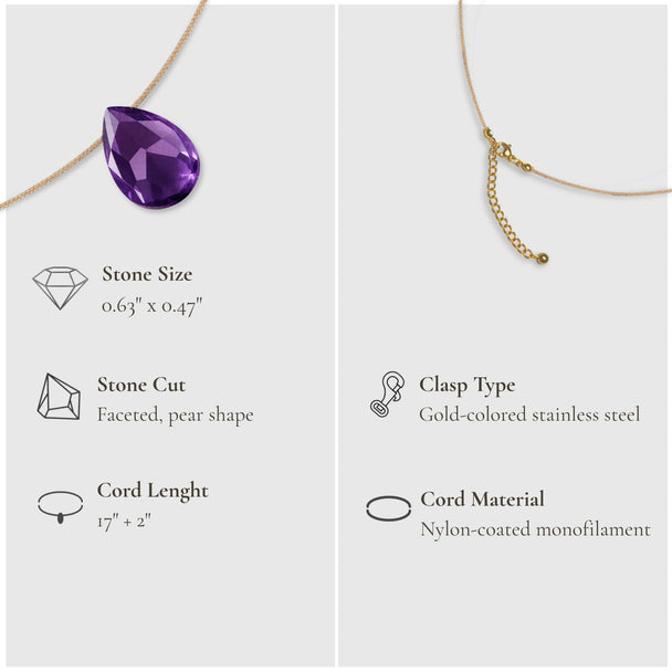 Peace & Touch – Amethyst Necklace