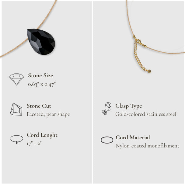 Strength & Touch – Black Onyx Necklace