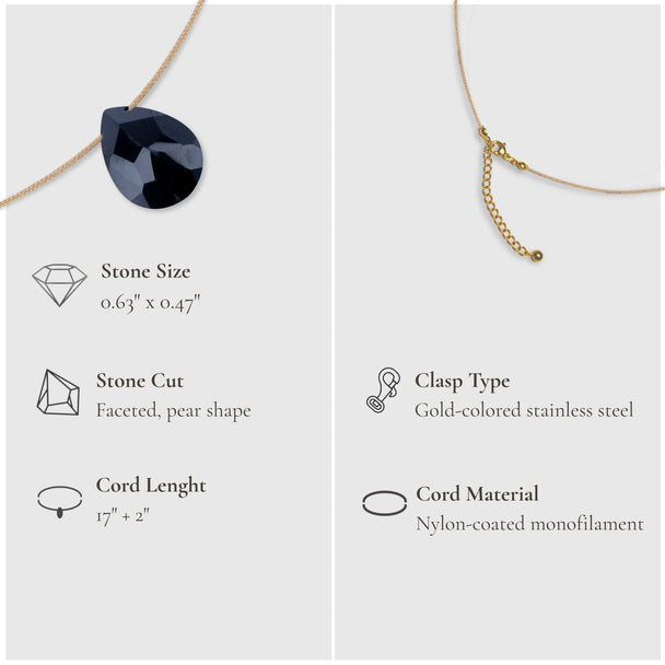 Strength & Touch – Black Onyx Necklace