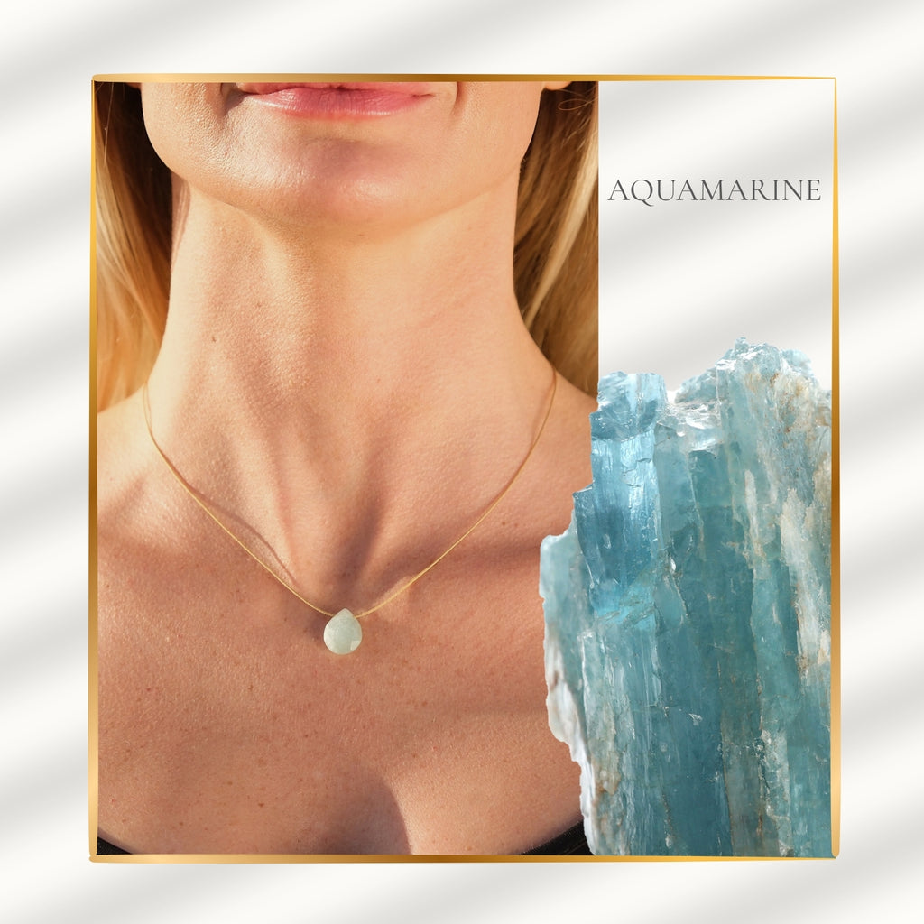 Balance & Touch – Aquamarine Necklace