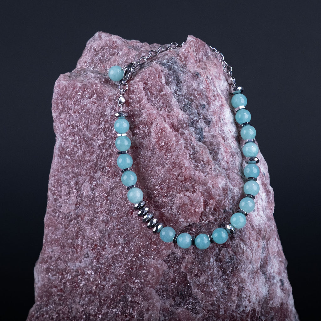 Fresh Start Moment – Amazonite Bracelet (Silver Version)