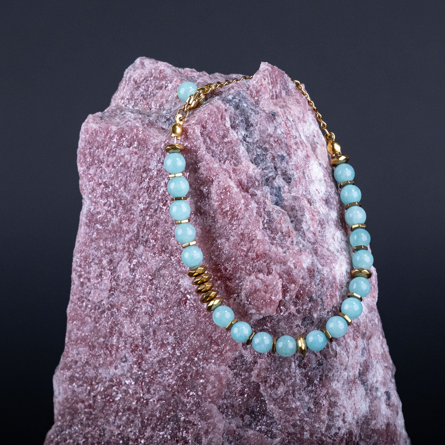 Fresh Start Moment – Amazonite Bracelet (Gold Version)