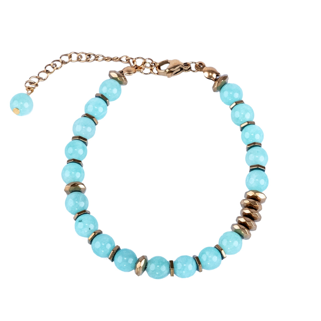Fresh Start Moment – Amazonite Bracelet (Gold Version)