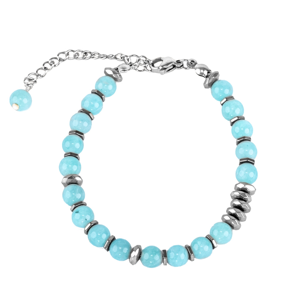 Fresh Start Moment – Amazonite Bracelet (Silver Version)