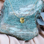 Gemini Zodiac & Touch – Citrine Necklace