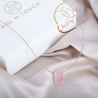 Heart Chakra & Touch – Rose Quartz Necklace
