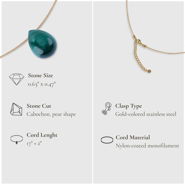 Abundance & Touch – Malachite Necklace