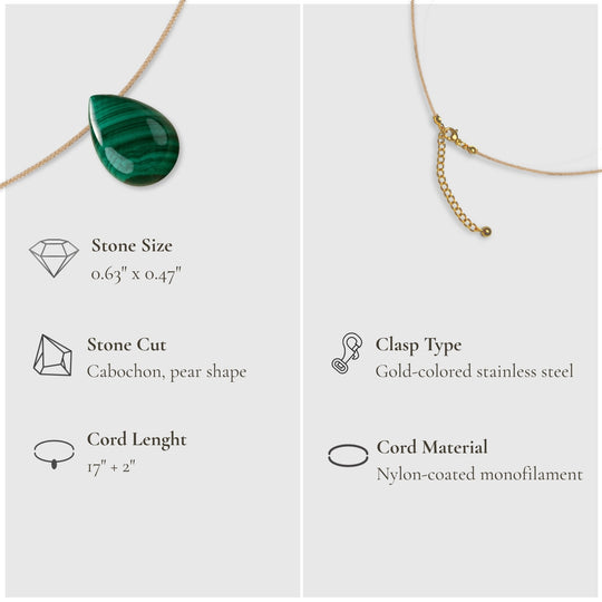 Abundance & Touch – Malachite Necklace