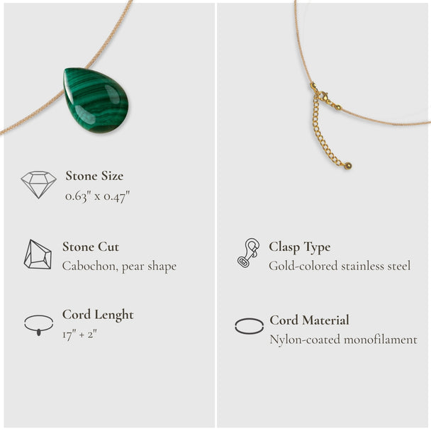 Abundance & Touch – Malachite Necklace