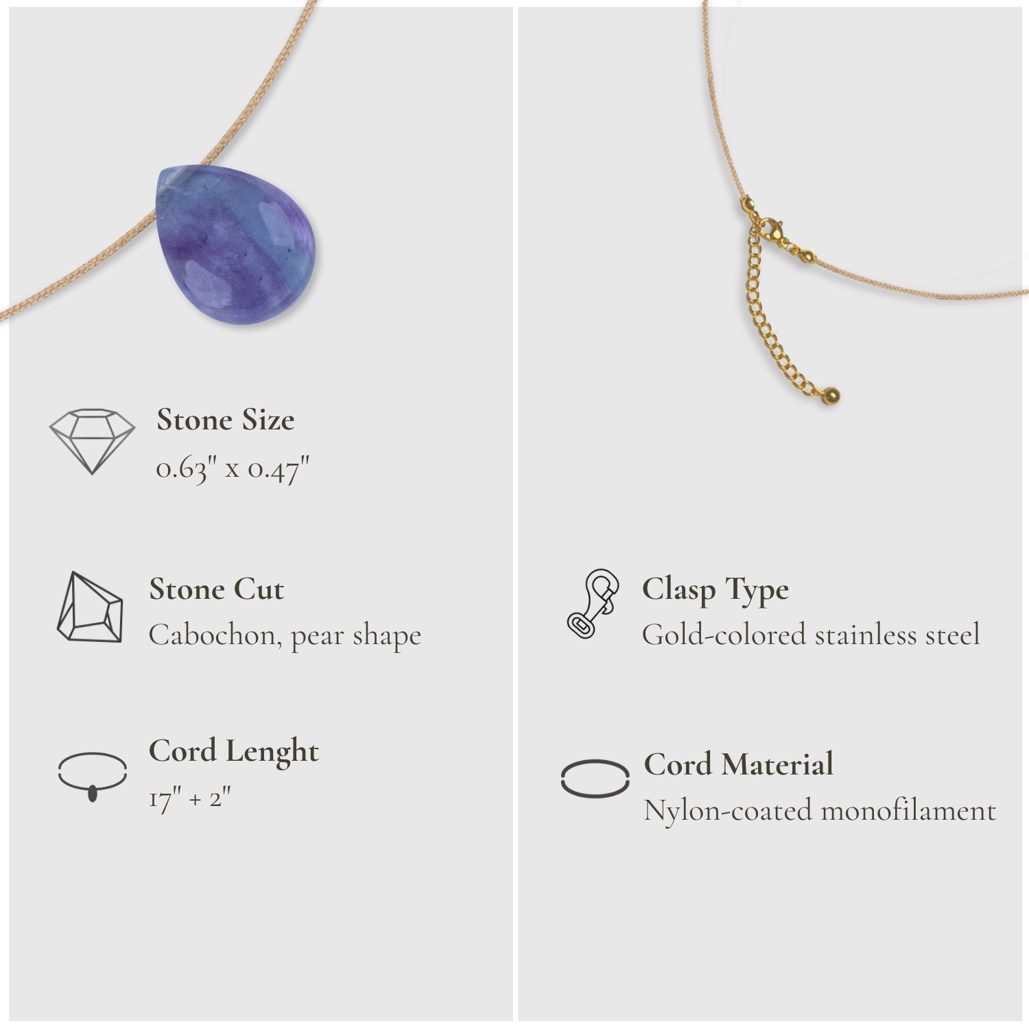 Clarity & Touch – Fluorite Necklace