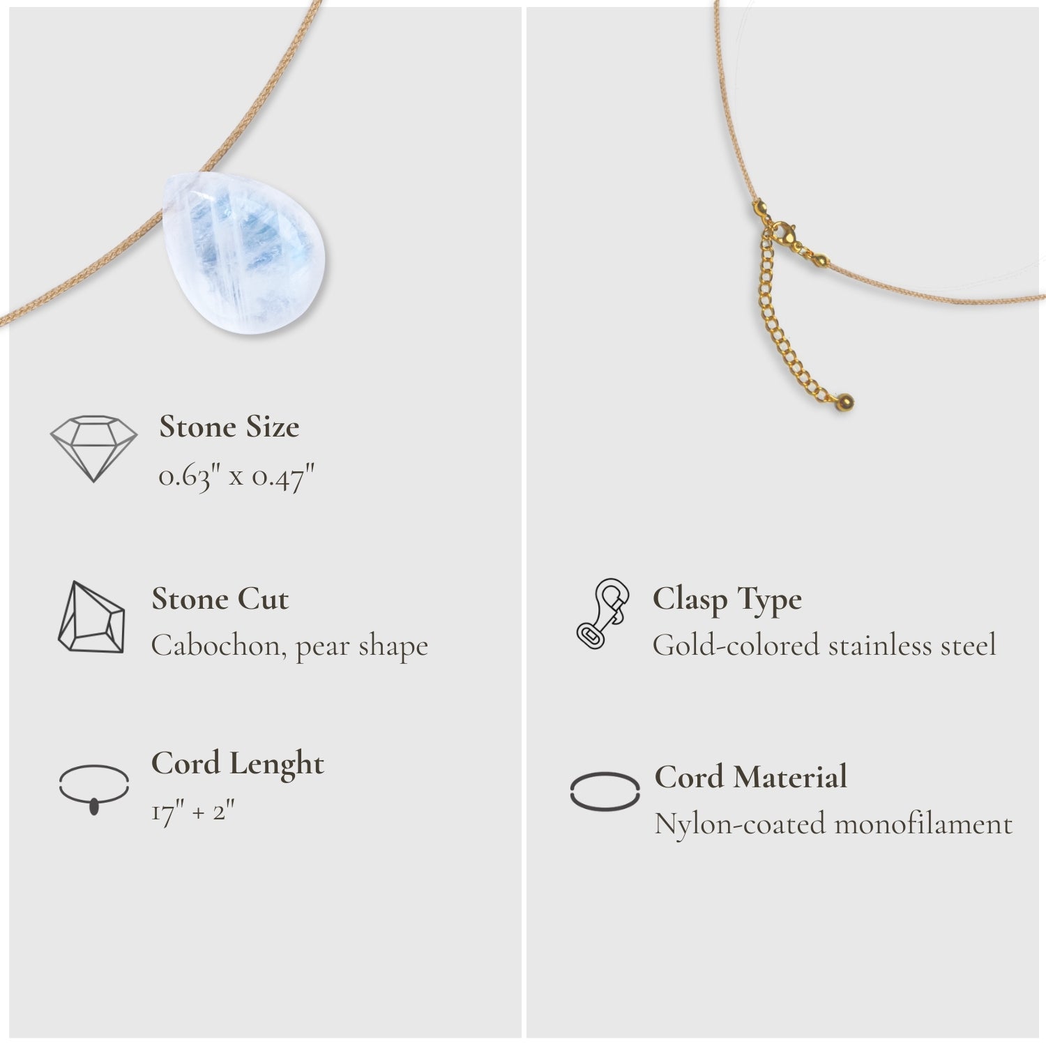 Feminine Energy & Touch – Moonstone Necklace