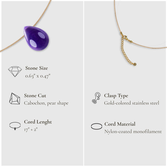 Intuition & Touch – Amethyst Necklace