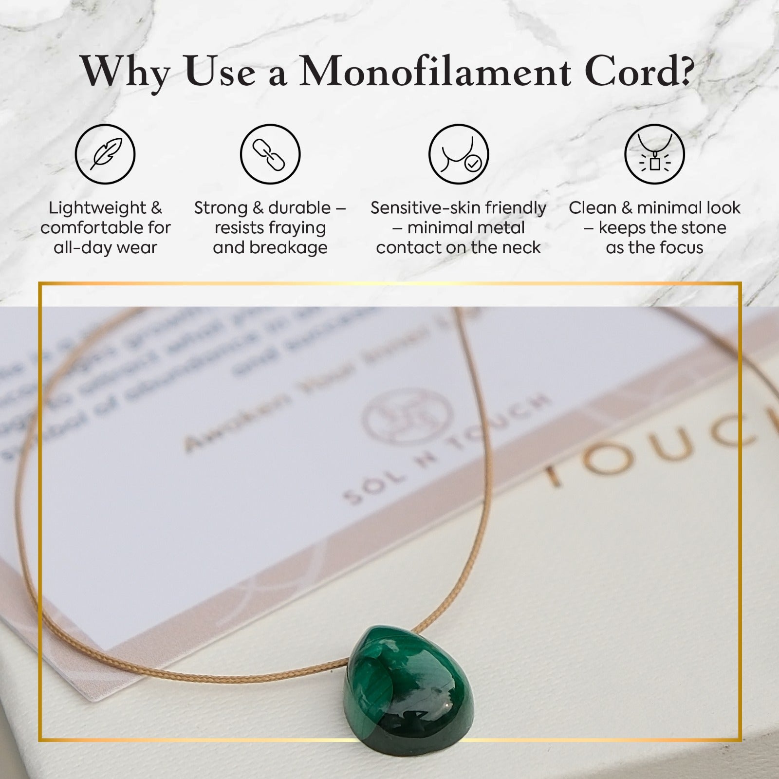 Confidence & Touch – Sunstone Necklace