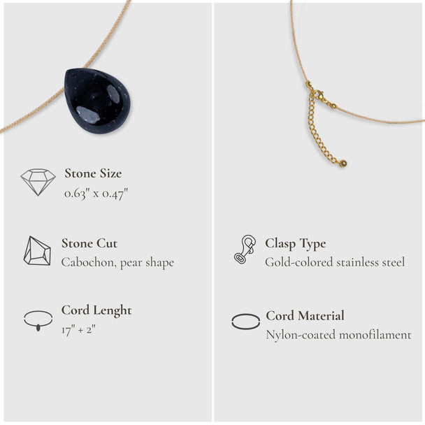 Protection & Touch – Black Tourmaline Necklace